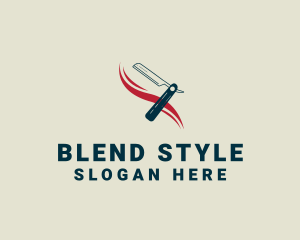 Men Shaver Styling logo design