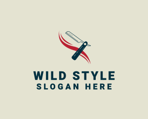 Men Shaver Styling logo design