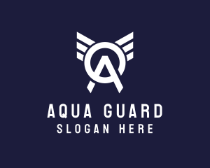 Aviation Wing Letter OA logo design