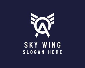 Aviation Wing Letter OA logo
