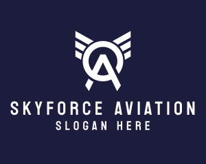 Aviation Wing Letter OA logo