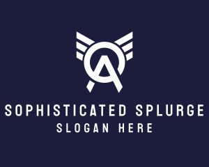 Aviation Wing Letter OA logo design