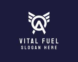 Aviation Wing Letter OA logo design