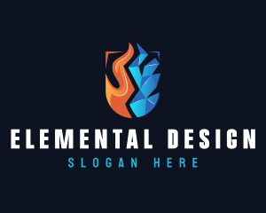 Ventilation Thermal HVAC logo design