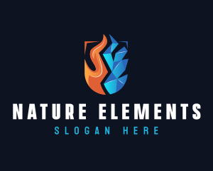 Ventilation Thermal HVAC logo design