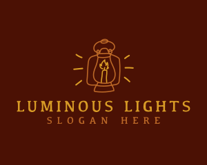 Lantern Candle Light logo design