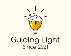 Light Bulb Beer logo design