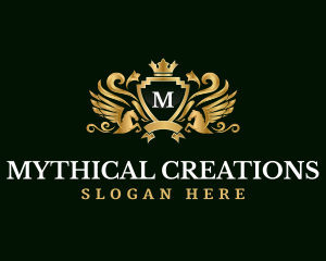 Pegasus Elegant Crest logo design