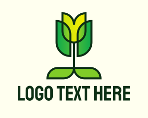 Eco Flower Tulip logo