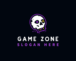 Skull Gaming Player logo design