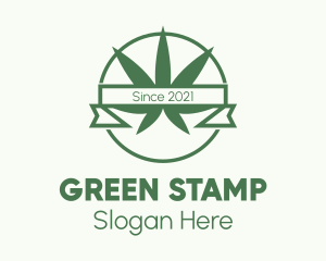 Marijuana Dispensary Banner logo design