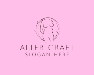 Nude Sexy Skin Care logo design