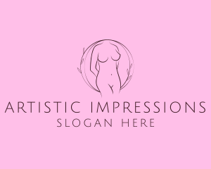 Nude Sexy Skin Care logo design