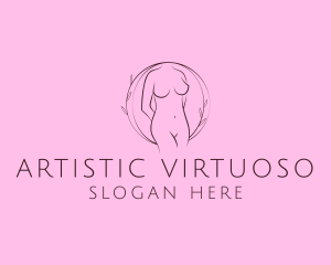 Nude Sexy Skin Care logo design