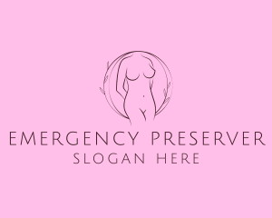 Nude Sexy Skin Care logo design