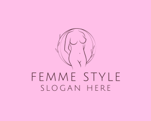 Nude Sexy Skin Care logo design