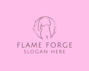 Nude Sexy Skin Care logo design