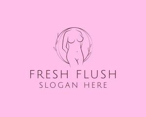 Nude Sexy Skin Care logo design