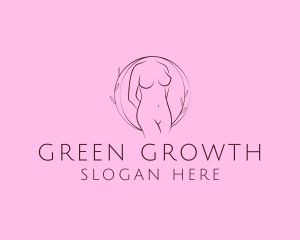 Nude Sexy Skin Care logo design