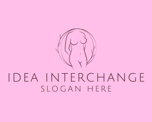 Nude Sexy Skin Care logo design