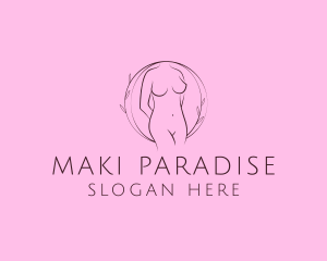 Nude Sexy Skin Care logo design