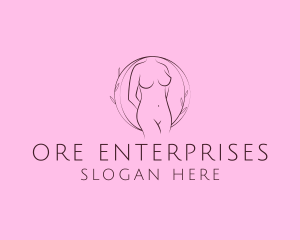 Nude Sexy Skin Care logo design