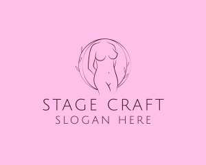 Nude Sexy Skin Care logo design