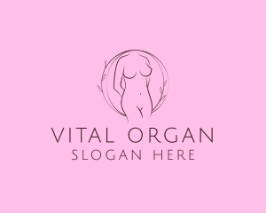 Nude Sexy Skin Care logo design