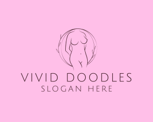 Nude Sexy Skin Care logo design