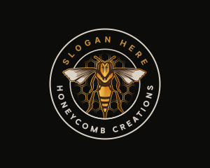 Bee Hornet Insect logo design