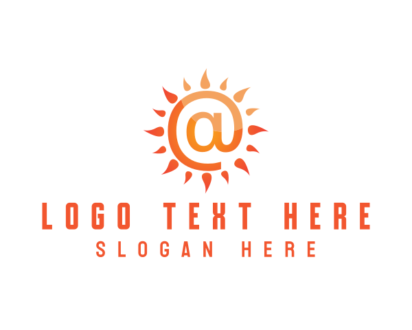 Orange Sun logo example 1