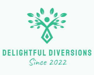 Human Diamond Tree Counseling  logo design