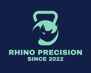 Rhino Kettlebell Gym logo design