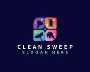 Cleaning Tool Housekeeping logo design