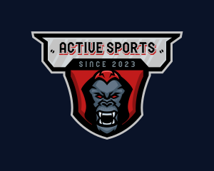  Angry Gorilla Ape Logo