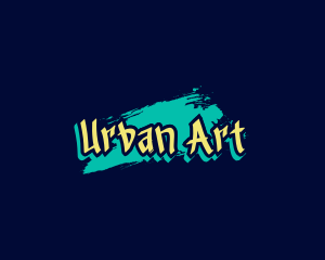 Graffiti Brush Wordmark logo