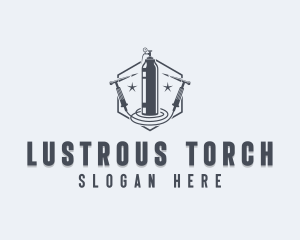 Welding Torch Ironworks logo design