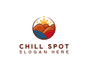 Philippines Hills Tourist Spot logo design