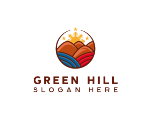 Philippines Hills Tourist Spot logo design