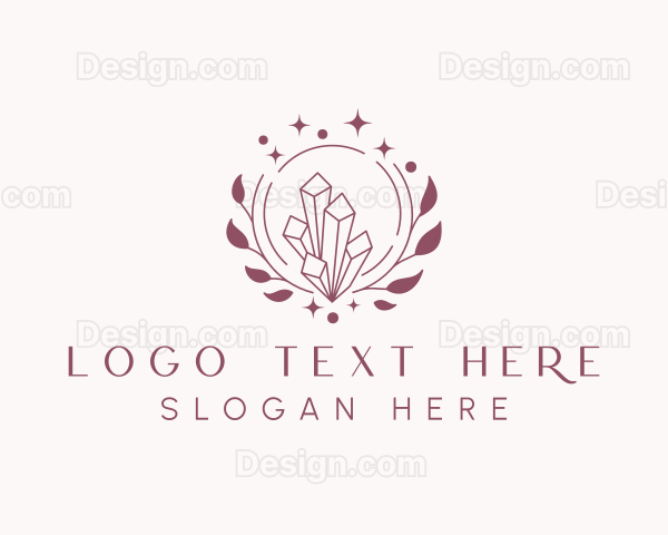 Wreath Gemstone Jewel Logo