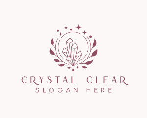 Wreath Gemstone Jewel logo design