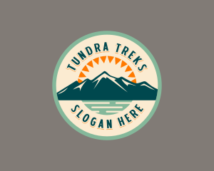 Mountain Lake Campsite logo design