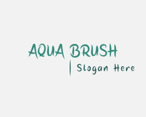 Playful Brush Handwriting logo design