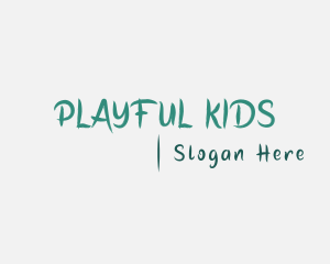 Playful Brush Handwriting logo design