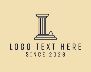 Architecture Column Letter L logo