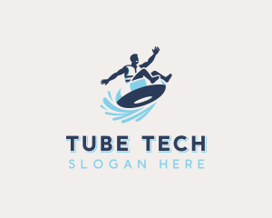 Water Tubing League  logo design