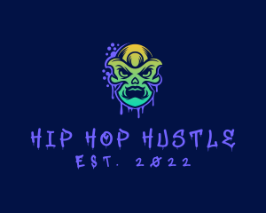 Skull Mask Streetwear logo design