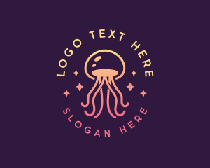 Sea Whimsical Jellyfish logo