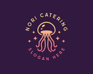 Sea Whimsical Jellyfish Logo