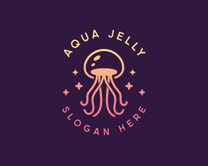 Sea Whimsical Jellyfish logo design